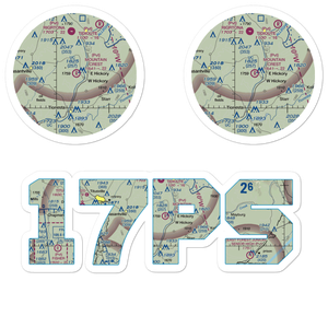 Mountain Crest Airport (17PS) VFR Sectional Sticker Pack