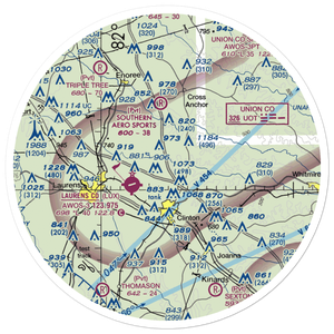 Carolina Cow Country Airport (17SC) VFR Sectional Sticker (30 mile)