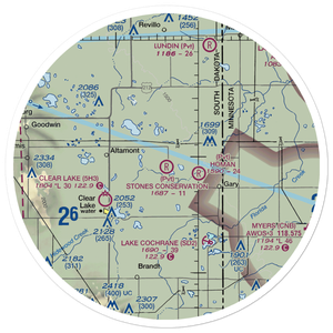 Stone's Conservation Airport (17SD) VFR Sectional Sticker (30 mile)