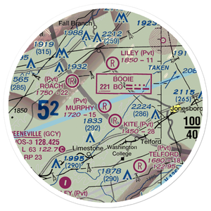 Murphy Field (17TN) VFR Sectional Sticker (20 mile)