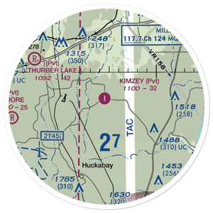 Kimzey Airport (17TX) VFR Sectional Sticker (20 mile)