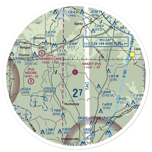 Kimzey Airport (17TX) VFR Sectional Sticker (30 mile)