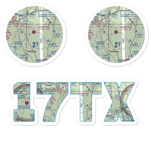 Kimzey Airport (17TX) VFR Sectional Sticker Pack