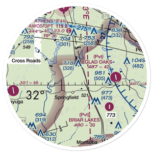 Jacksonville / Hunter Field (17XA) VFR Sectional Sticker (20 mile)