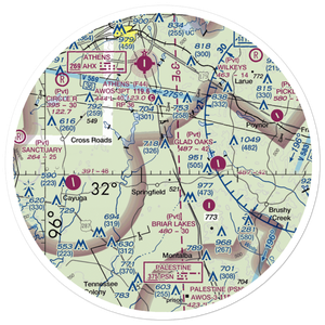 Jacksonville / Hunter Field (17XA) VFR Sectional Sticker (30 mile)