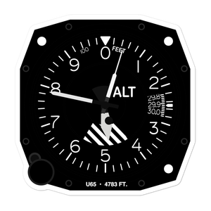 Carey Airport (U65) Altimeter Stickers