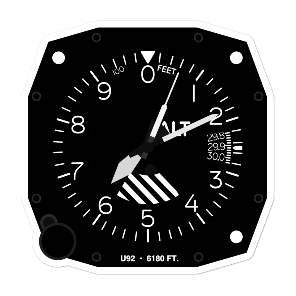 Antelope Valley Airport (U92) Altimeter Stickers 