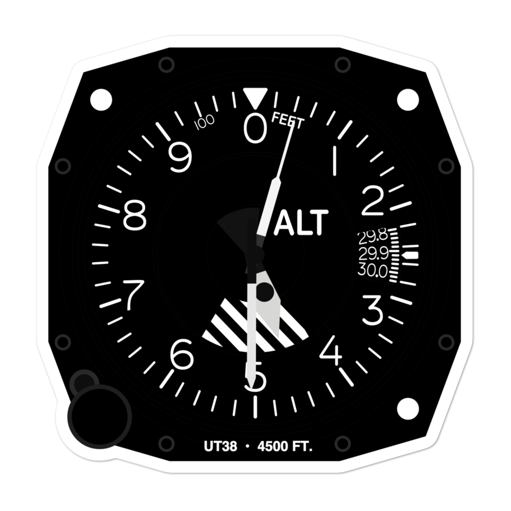 Two Jays Nr 1 Heliport (UT38) Altimeter Stickers 