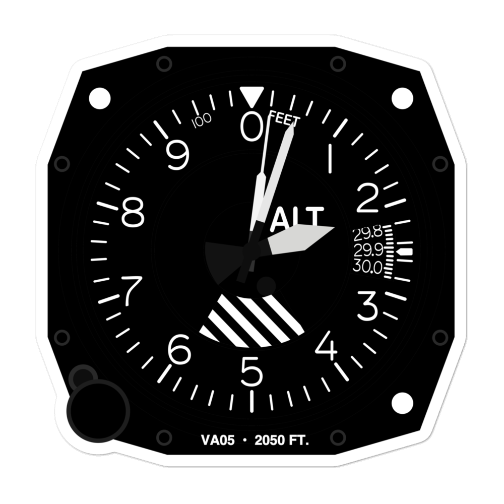 Clinchfield Heliport (VA05) Altimeter Stickers 