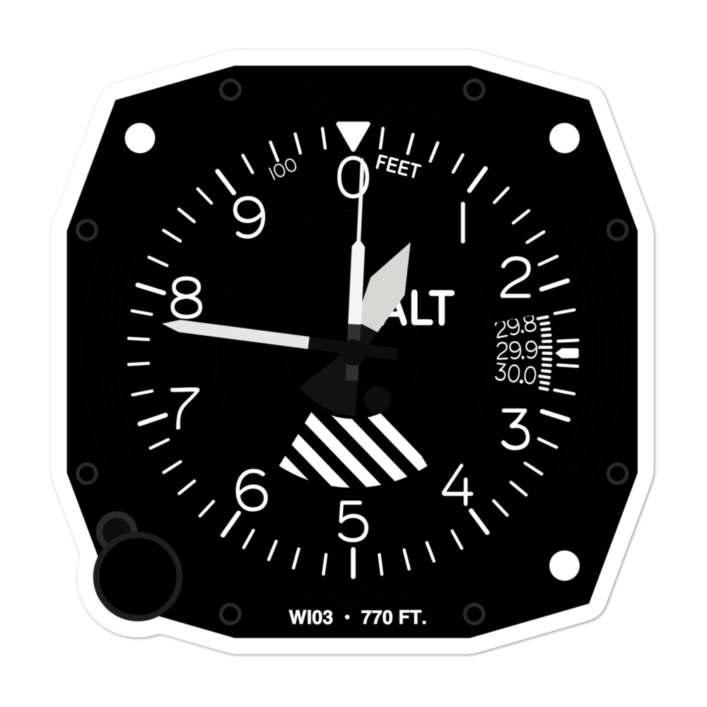 Horner Farms Airport (WI03) Altimeter Stickers 