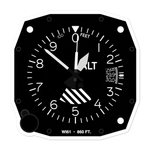 Ashenfelter Aerodrome (WI61) Altimeter Stickers