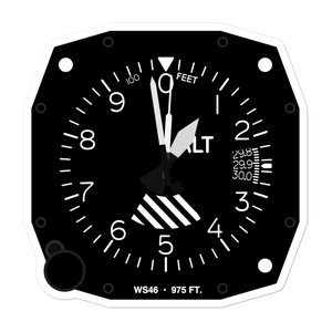 J & L Aviation Airport (WS46) Altimeter Stickers