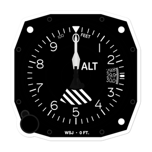 San Juan /Uganik/ Seaplane Base (WSJ) Altimeter Stickers