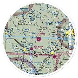 Quahadi Ranch Airport (17XS) VFR Sectional Sticker (30 mile)