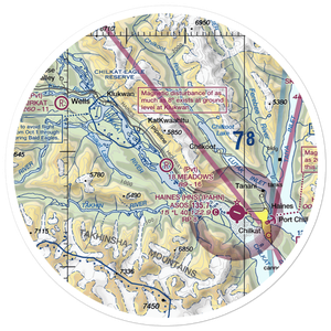 18 Meadows Aerodrome (18AA) VFR Sectional Sticker (30 mile)