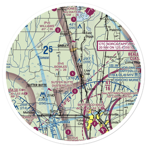 Bowles Airport (18CL) VFR Sectional Sticker (30 mile)