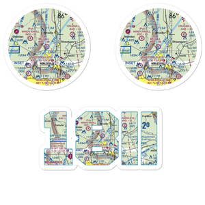 Mc Gill Airport (18II) VFR Sectional Sticker Pack
