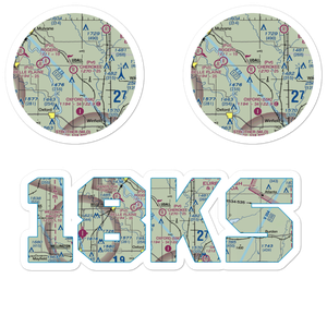 Cherokee Strip (18KS) VFR Sectional Sticker Pack