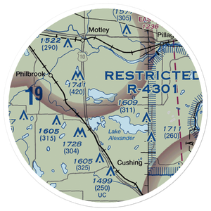 Hines Farm Airport (18MN) VFR Sectional Sticker (20 mile)