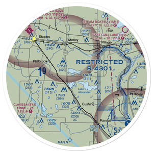 Hines Farm Airport (18MN) VFR Sectional Sticker (30 mile)
