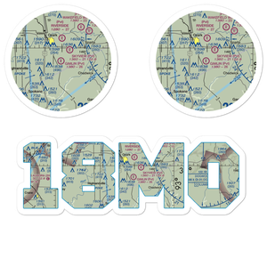 Gimlin Airport (18MO) VFR Sectional Sticker Pack