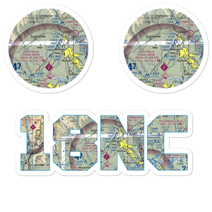 Lanni Field (18NC) VFR Sectional Sticker Pack