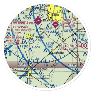 Jer-Mar Airpark (18OH) VFR Sectional Sticker (20 mile)