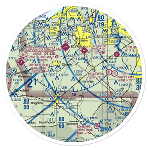 Jer-Mar Airpark (18OH) VFR Sectional Sticker (30 mile)