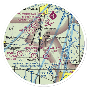 Red's Field (18OR) VFR Sectional Sticker (20 mile)