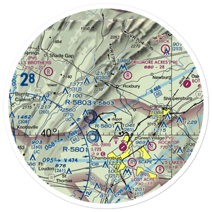 Spud View Airport (18PN) VFR Sectional Sticker (30 mile)