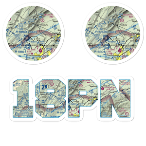 Spud View Airport (18PN) VFR Sectional Sticker Pack
