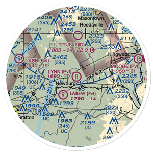 Lynn Airport (18WV) VFR Sectional Sticker (20 mile)