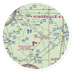 Lantana Ridge Airport (18XA) VFR Sectional Sticker (30 mile)