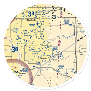 Gardner Farm Airport (18XS) VFR Sectional Sticker (30 mile)