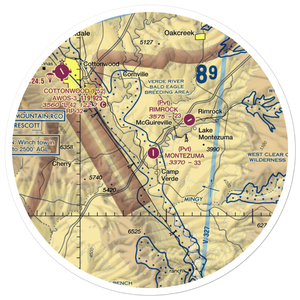 Montezuma Airport (19AZ) VFR Sectional Sticker (30 mile)