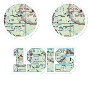 Skillet Fork Farm Airport (19IS) VFR Sectional Sticker Pack
