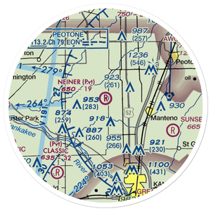 Neiner Airport (19LL) VFR Sectional Sticker (20 mile)