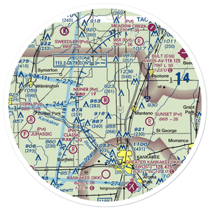 Neiner Airport (19LL) VFR Sectional Sticker (30 mile)