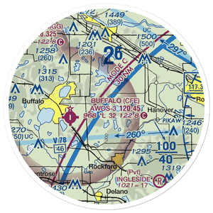 Greseth Seaplane Base (19MN) VFR Sectional Sticker (20 mile)