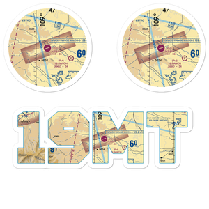 N Bar Ranch Airport (19MT) VFR Sectional Sticker Pack