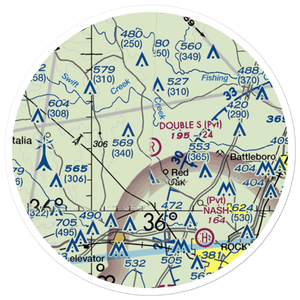 Double S Airport (19NC) VFR Sectional Sticker (20 mile)