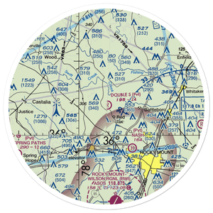 Double S Airport (19NC) VFR Sectional Sticker (30 mile)