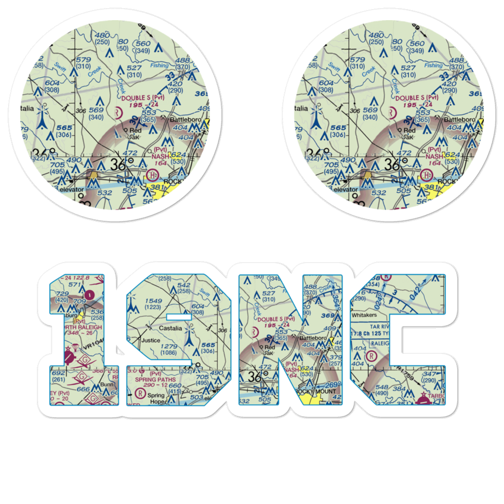 Double S Airport (19NC) VFR Sectional Sticker Pack 