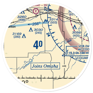 Hoyt Airport (19NE) VFR Sectional Sticker (20 mile)