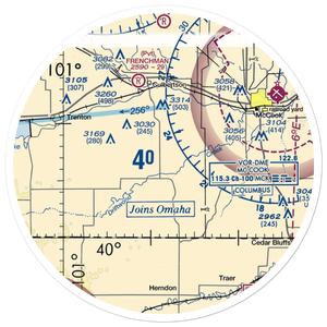 Hoyt Airport (19NE) VFR Sectional Sticker (30 mile)