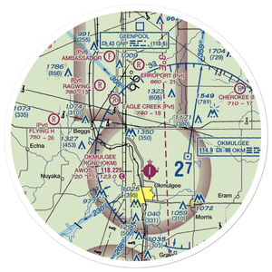 Gerhart Airport (19OK) VFR Sectional Sticker (30 mile)