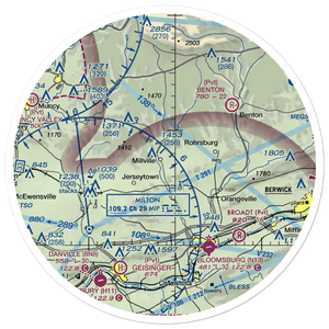 Lake Airport (19PA) VFR Sectional Sticker (30 mile)