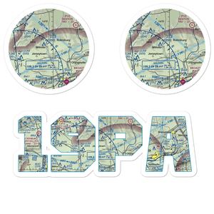 Lake Airport (19PA) VFR Sectional Sticker Pack