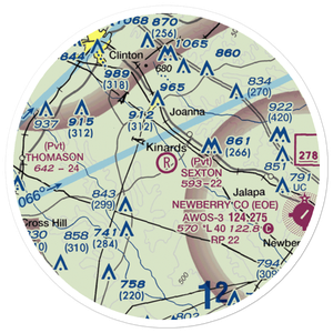Sexton Airport (19SC) VFR Sectional Sticker (20 mile)