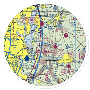 Lagrone Ranch Airport (19TA) VFR Sectional Sticker (30 mile)
